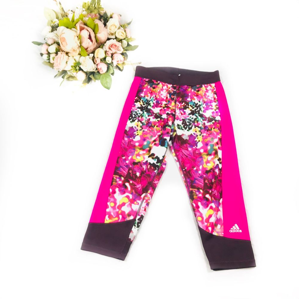 NWOT Adidas Colorful Athletic Capri's